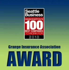 Grange wins a 2010 best company to work for award