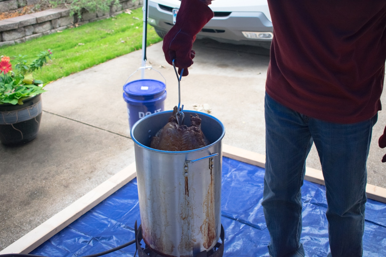 How to Safely Deep Fry a Turkey Outside This Thanksgiving